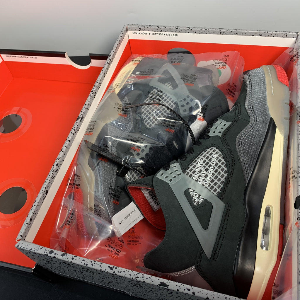 Off-White x Air Jordan 4 Retro "Bred"