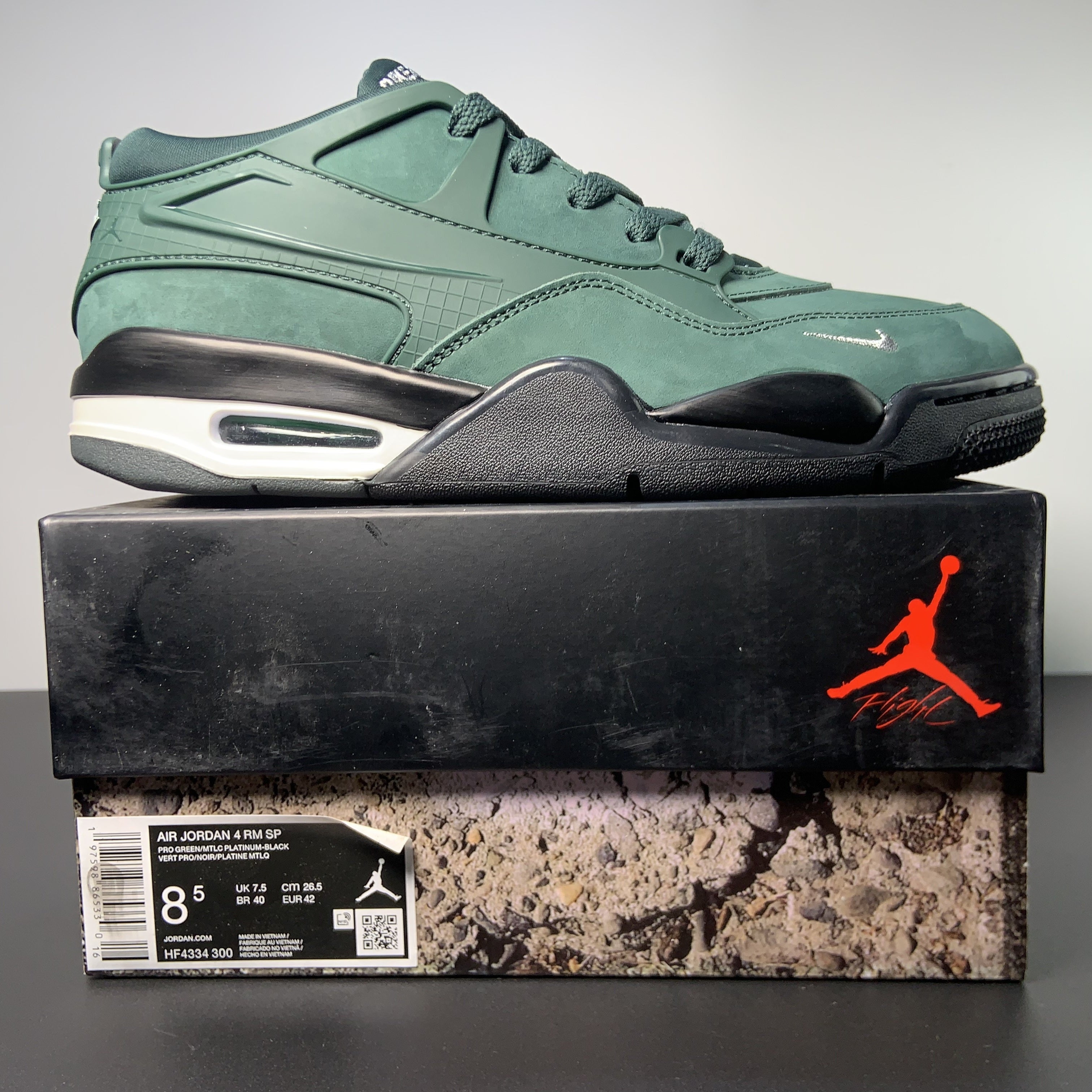 Nigel Sylvester x Air Jordan 4 RM SP "Grandma's Driveway – Pro Green"
