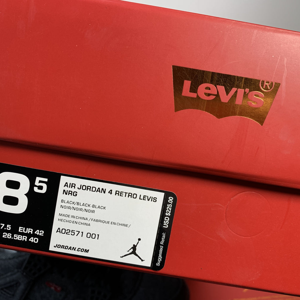Levi's x Air Jordan 4 Retro "Black Denim"