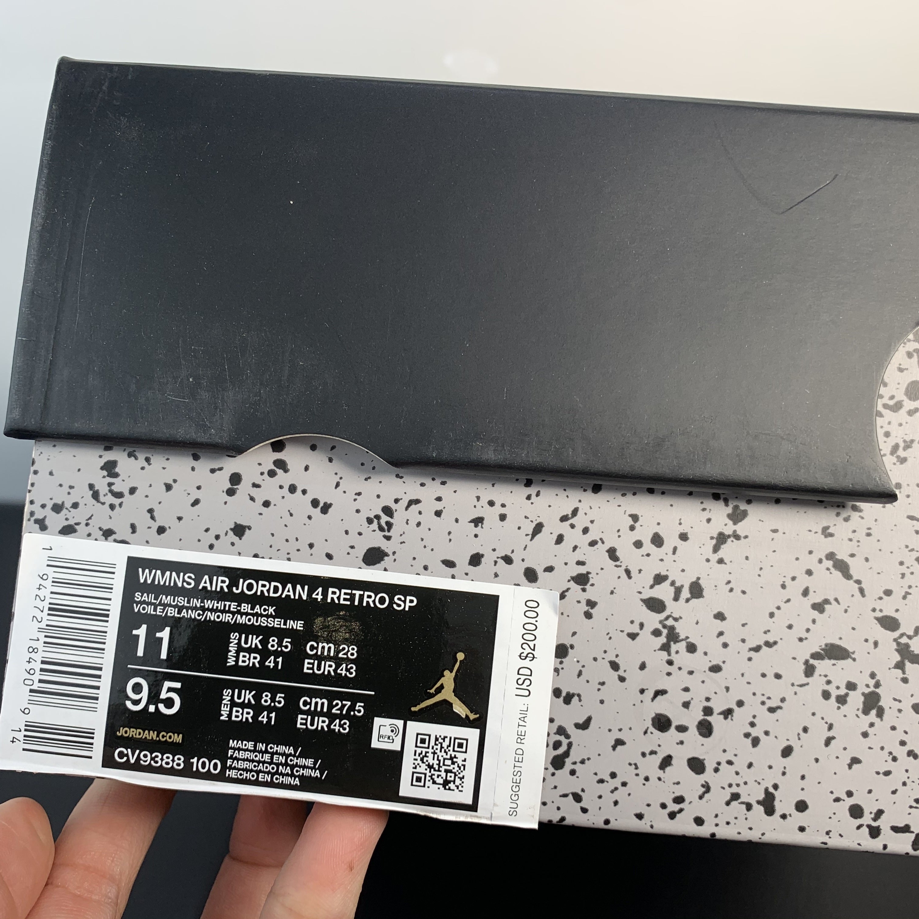 Off-White x Air Jordan 4 Retro "Sail"