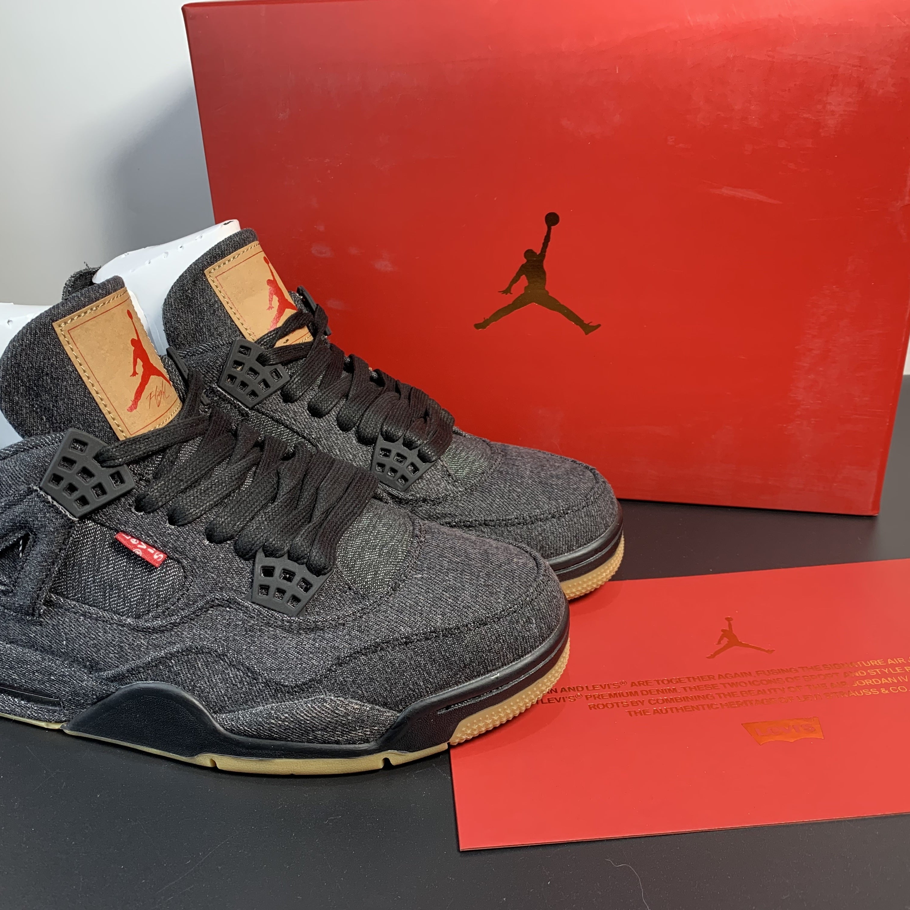 Levi's x Air Jordan 4 Retro "Black Denim"