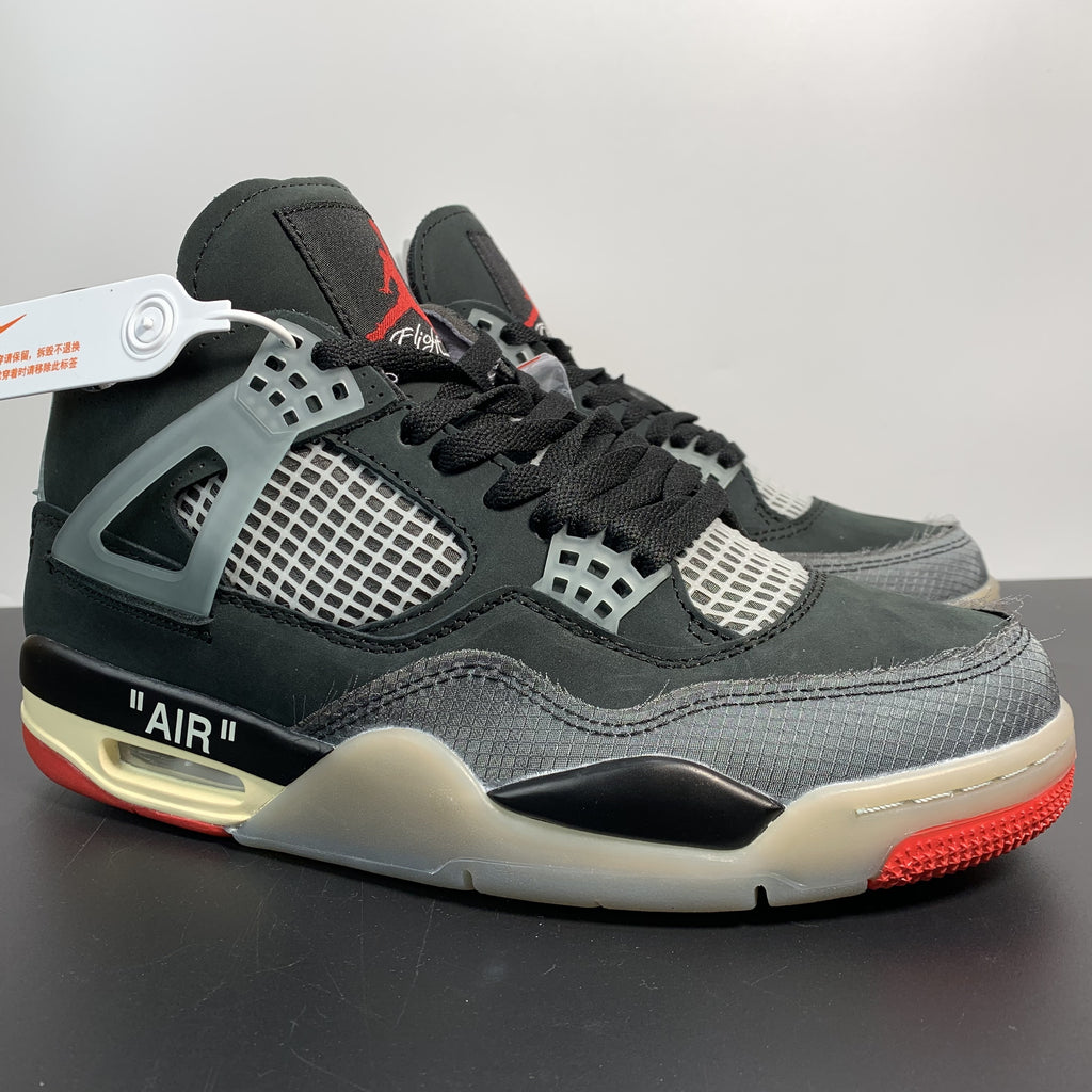 Off-White x Air Jordan 4 Retro "Bred"