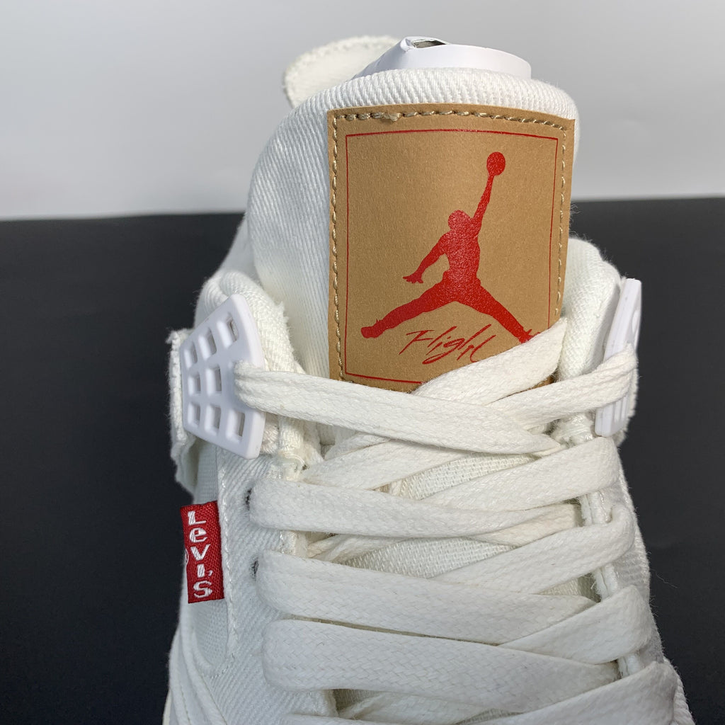 Levi's x Air Jordan 4 Retro "White Denim"