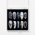 Houston Texans Handmade Press On Nails | Reusable 3D Nail Set