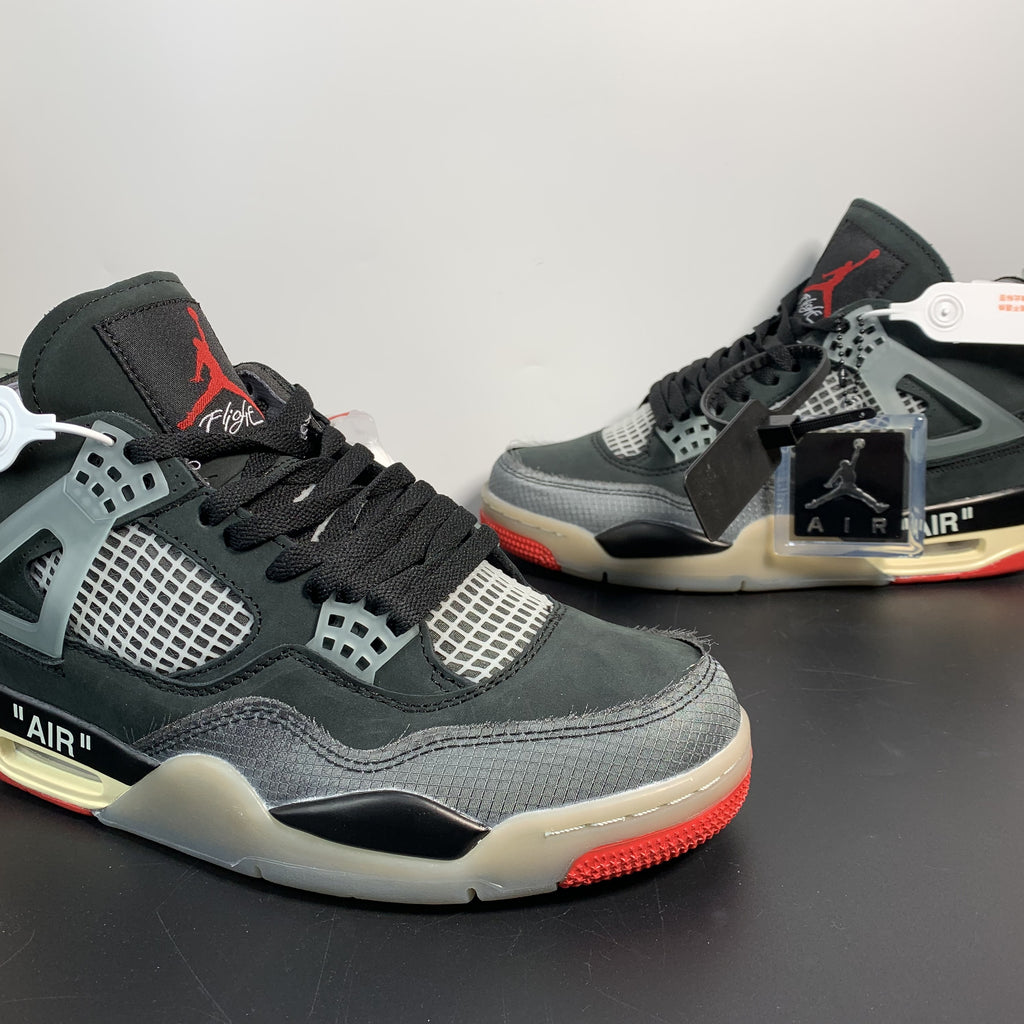 Off-White x Air Jordan 4 Retro "Bred"