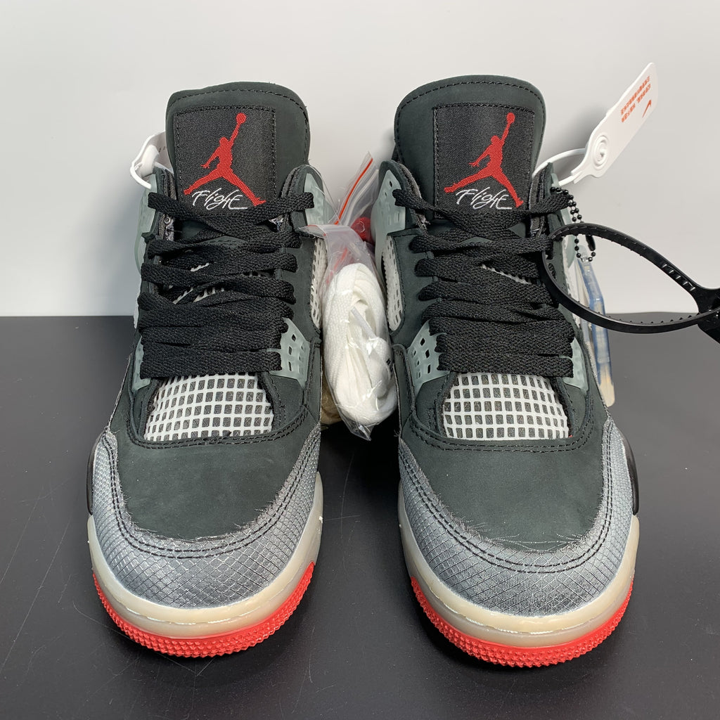 Off-White x Air Jordan 4 Retro "Bred"