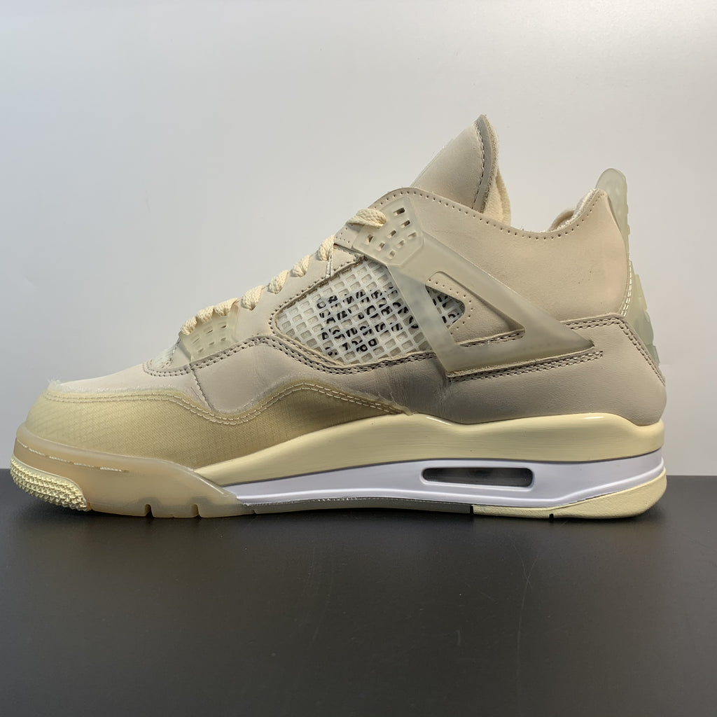 Off-White x Air Jordan 4 Retro "Sail"