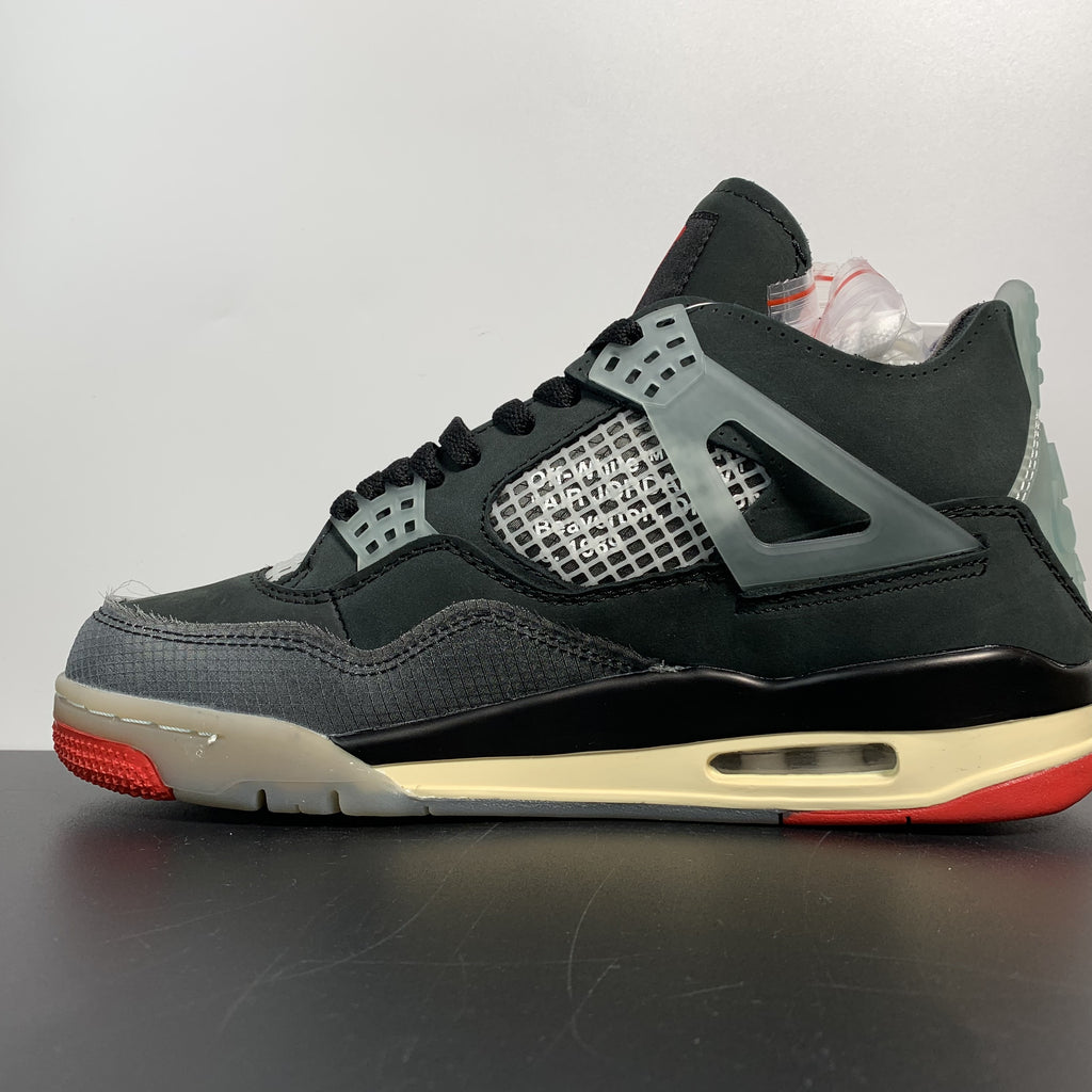 Off-White x Air Jordan 4 Retro "Bred"