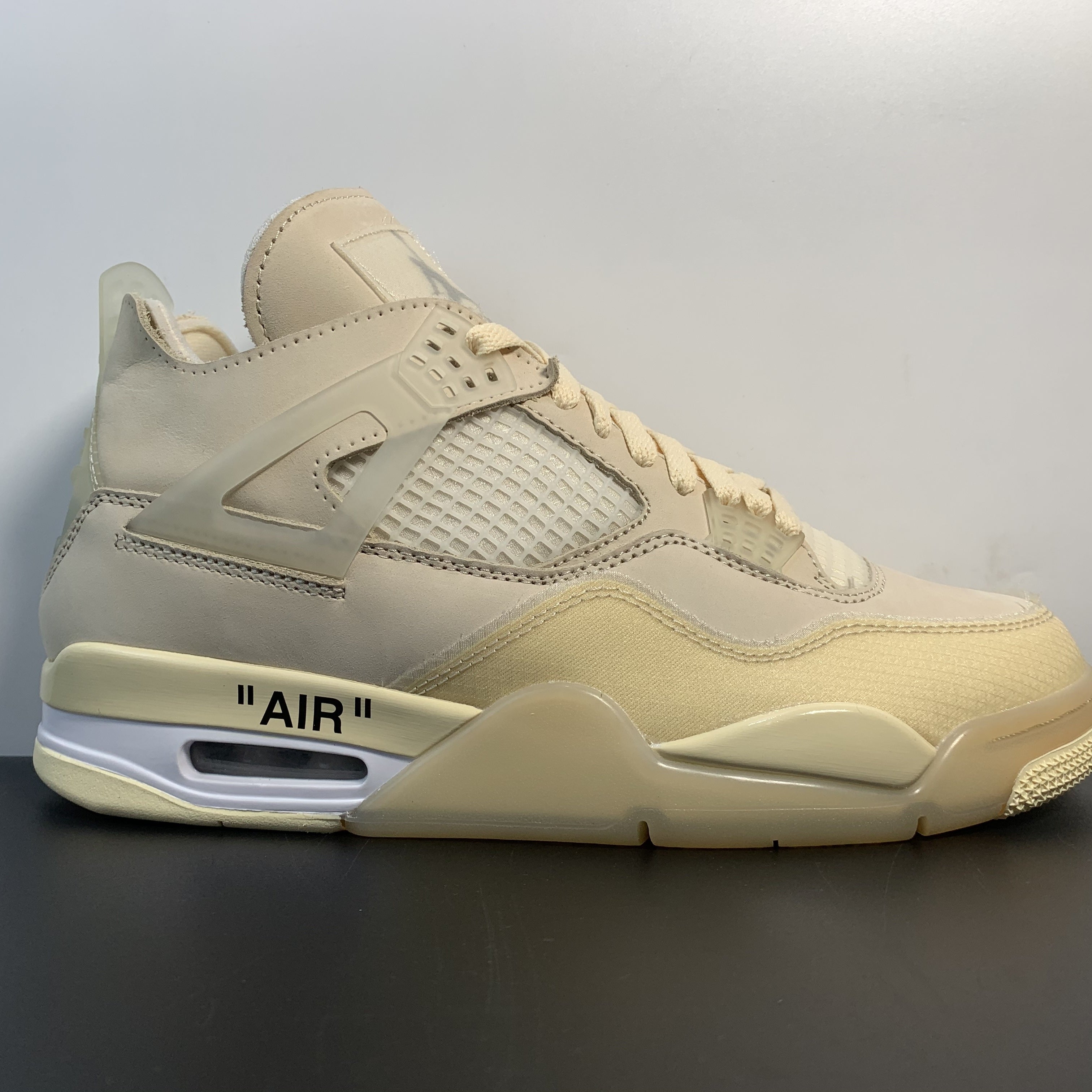 Off-White x Air Jordan 4 Retro "Sail"
