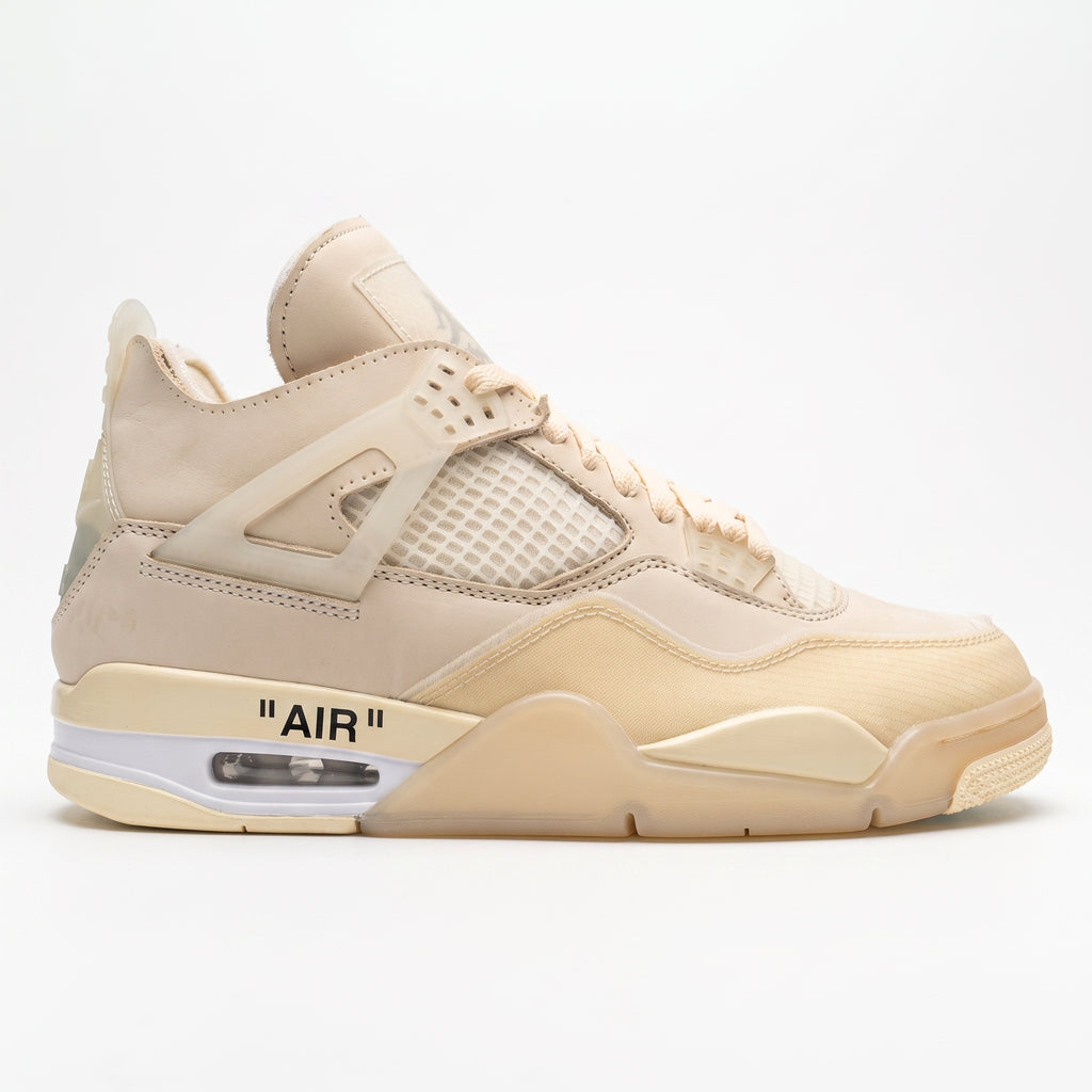 Off-White x Air Jordan 4 Retro "Sail"