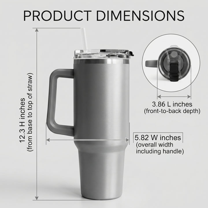 Aerosmith 40oz Tumbler with Lid and Straw